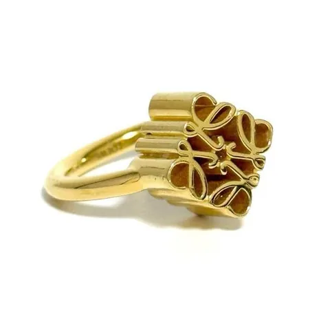 [패피스 중고명품] 로에베 싱글 아나그램 링 24K 실버 피니시 (U-JW-LOE-000016)