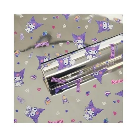 자재 기븐 메탈롤포장지 산리오쿠로미 (대) 실버 포장지 롤(1개입)