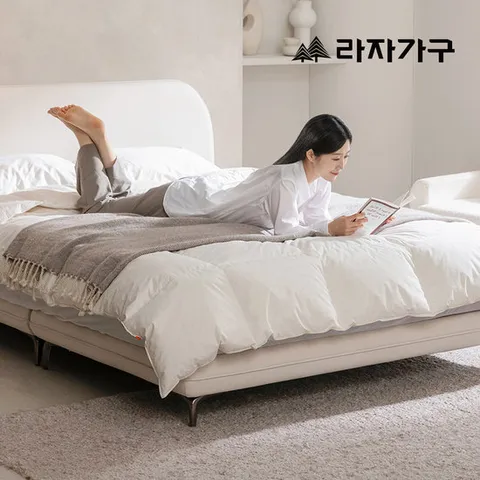 라자가구 뮬러 아쿠아텍스 패브릭 호텔 침대 슈퍼싱글 SS+하이필로우탑