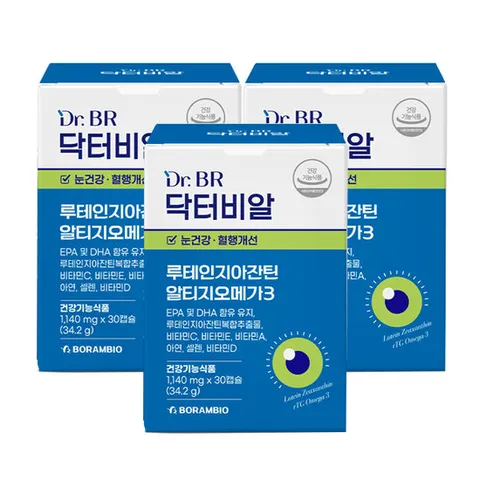 [닥터비알] 루테인 지아잔틴 알티지오메가3 30캡슐(1개월분) 3박스