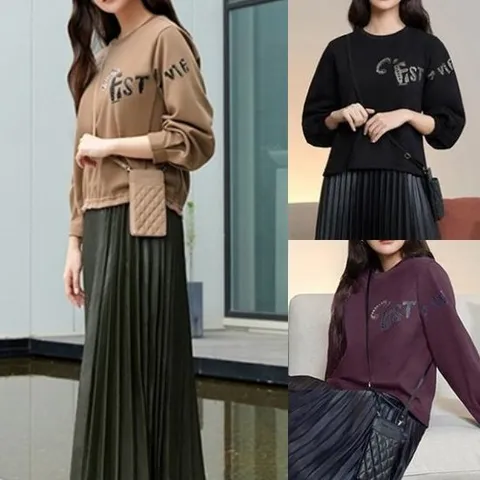 레터링 스웻 셔츠 3종세트