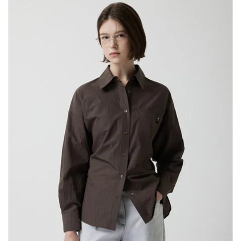 [ 현대백화점 ][ZOOC] 코튼 블렌디드 스트라이프 셔츠 (Z253MSC006)