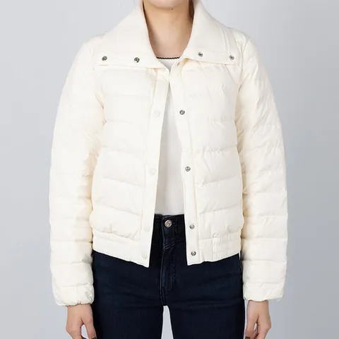 [게스]게스 여성 페더라이트 퍼포먼스 구스 봄버 아이보리 YO4W5