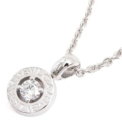 [패피스 중고명품] 불가리 1P 다이아몬드 화이트 골드 목걸이 (W-JW-BVL-003643)