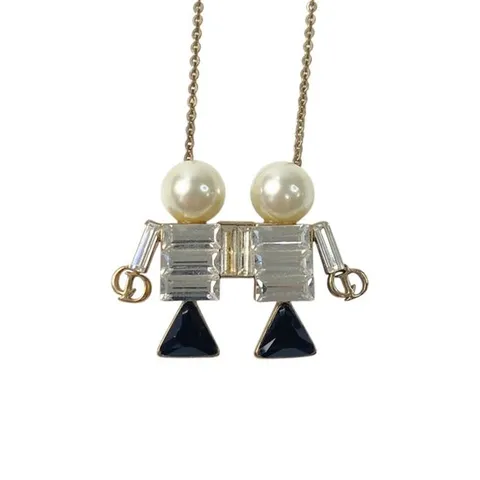 [패피스 중고명품] 크리스찬 디올 텔 미 디올 제미니 인조 진주 목걸이 (W-JW-DIO-002667)