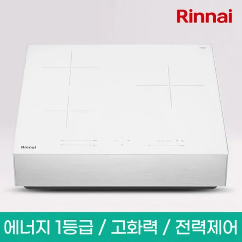 린나이 1등급 스탠딩(케이스15cm) 3구 화이트 인덕션 전기레인지 IHC60PW (전국 배송+기본설치 무료)