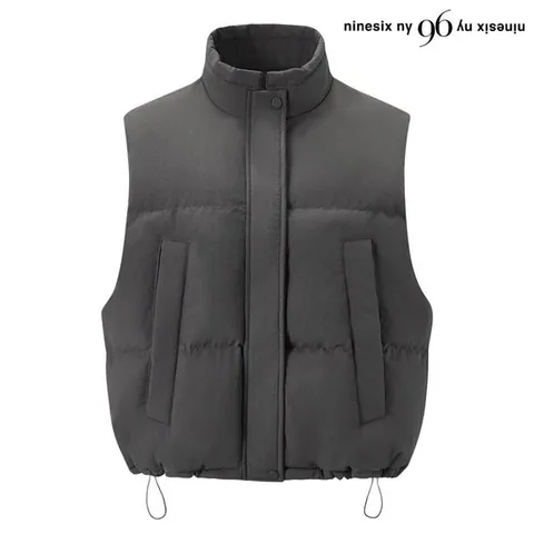 [나인식스뉴욕]데일리 하프넥 스트링 패딩 베스트 점퍼 (NP4JJ016L0)