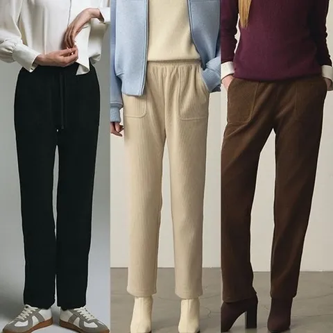 리베레츠 코듀로이 기모 밴딩 팬츠 3종세트