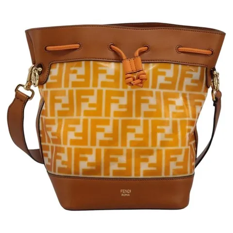 [패피스 중고명품] 펜디 FF 로고 몽 트레조 버킷 백 캔버스 (U-BG-FEN-000741)