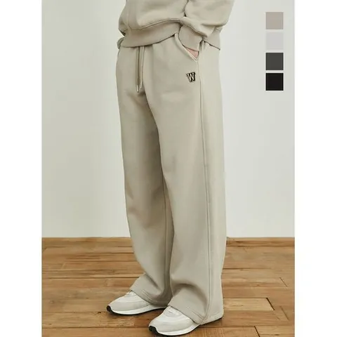 [원더플레이스]맨 기모 리얼 와이드 스트링 팬츠