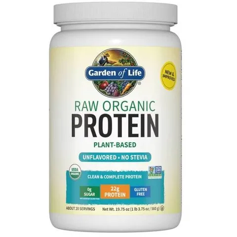 [해외 직구] 가든오브라이프 로우 오가닉 프로틴 단백질 파우더 무맛 560g