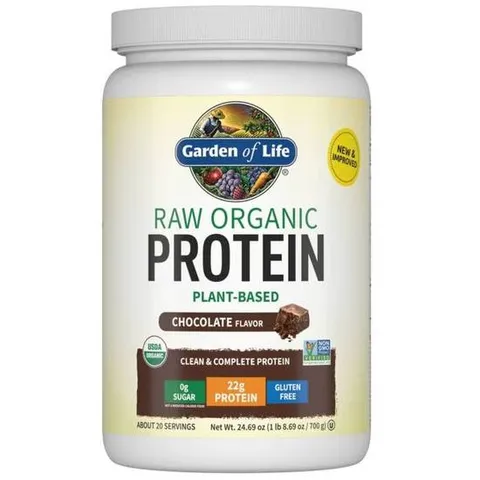 [해외 직구] 가든오브라이프 로우 오가닉 프로틴 단백질 파우더 초코맛 700g