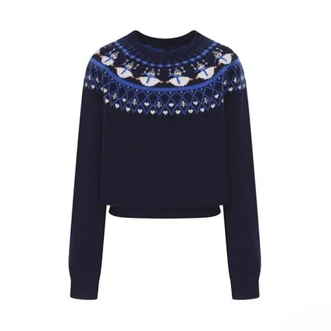 [ 롯데백화점 ][올리브데올리브]스노우노르딕 라글란소매 니트 (OK5WPA09-DG-EL)