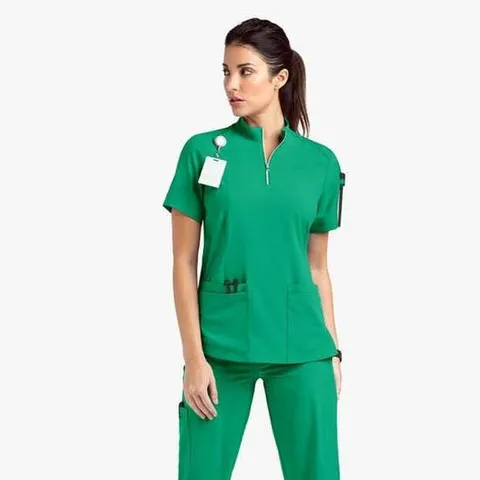 비어바웃 탄성좋은 병원 유니폼 간호사 물리치료 연두 간호복