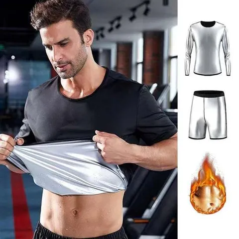 히팅수트 반팔 반바지 세츠 땀복 남자 운동복 운동복세트