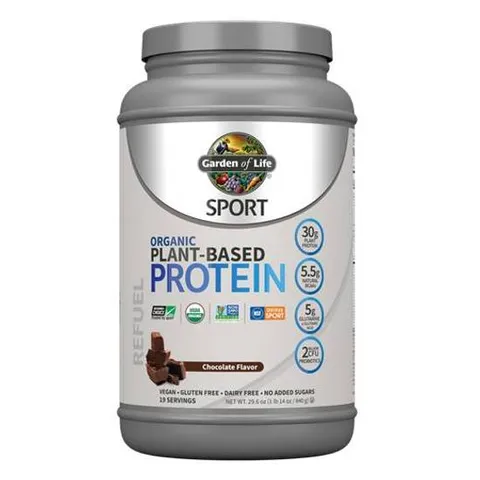 [해외 직구] 가든오브라이프 유기농 스포츠프로틴 식물성단백질 헬스보충제 초콜릿맛 840g
