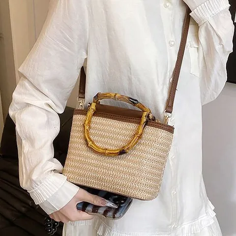 [에이치플러스몰]여성 가방 손잡이 2 대나무 3 외출 포인트