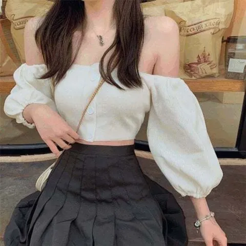 [오너클랜]인기상품 유니크 퍼프디테일뜨개탑 카디건 [WFJIX9H_2