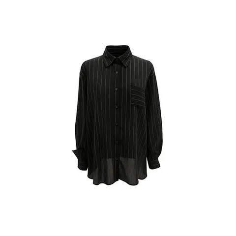 [레코브]뒷절개 스트라이프버튼 셔츠 LK61D9NB535X