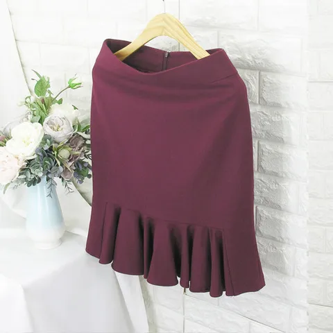 [쿨젠]phf_밑단 프리스 SK SOK 겨울치마,H라인,모직스커트,오피