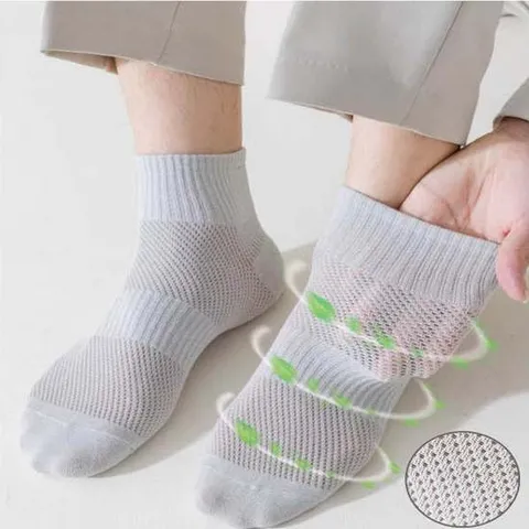 남성 단목 양말 여름 매쉬 통풍 신축성 미끄럼방지