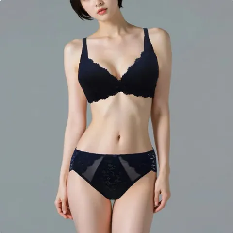 [ 롯데백화점 ][바바라(언더웨어)]상변들틈없고 부드러운 레이온혼방 노와이어 자수브라&망팬티2종 ABR4450S,SS