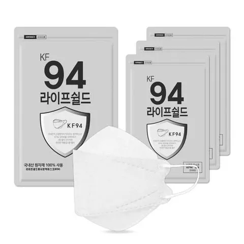 KF94 라이프쉴드 황사마스크 25매입 X 4개 일회용 황사마스크 KF94황사마스크 KF94 KF94일회용마스크