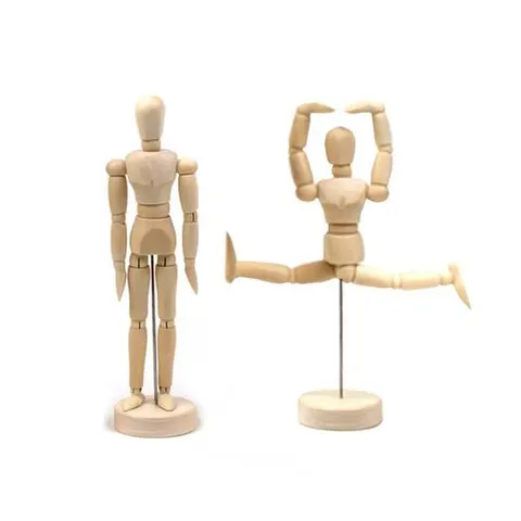 구체관절 인형 미니11.4cm 원목 나무 목각 사람모형 사람모형 원목사람모형 목각인형 구체관절 구체관절인형