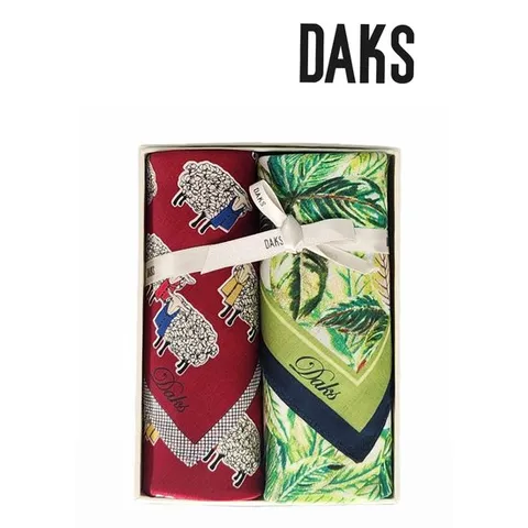 [ 롯데백화점 ][닥스(손수건)]여성 2매 손수건 세트 DKI1405 53+DKL1406 13