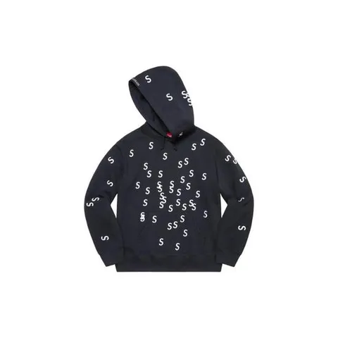 슈프림 자수 S 후드 네이비   21SS -SUP-EMSHOSWNAVY-21SS