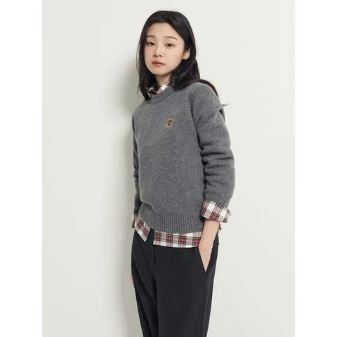 [빈폴레이디스] 이중지 자수 풀오버  그레이 (BF5Y51C053)