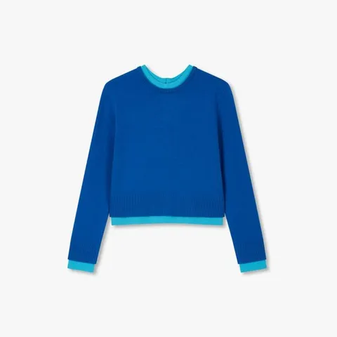 [ 롯데백화점 ]넥 컬러 포인트 라운드 풀오버 9105452105