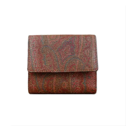 (명품) 에트로 페이즐리 여성 반지갑 브라운 0H796