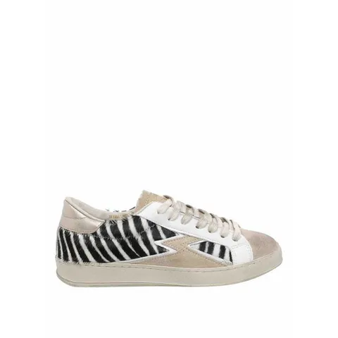 [MOA CONCEPT] 라프리마 여성 트레이너 아이코닉 Cavallino Zebrato 스니커즈 IC136ZEBRA 베이지 /8