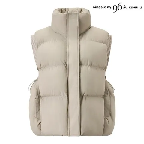 [나인식스뉴욕]사이드 스트링 하이넥 베스트 점퍼 (NP4JJ022L0)