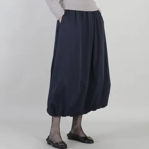애비뉴투지 엄마옷 셔링 항아리 밑주름 벌룬 밴딩 여성 봄 가을 치마 S11541