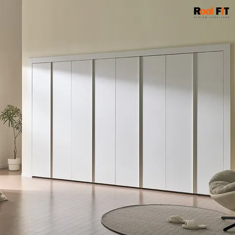 화이트스톤 여닫이 붙박이장_240cm (8자)