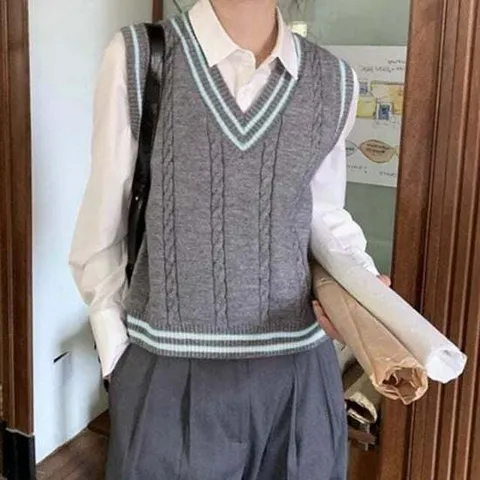 [오너클랜]인기상품 슬리브리스 스타일 모던슬리브리스탑 스웨터