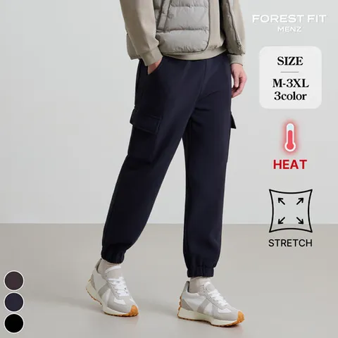 포레스트핏맨즈 남성 겨울 밴딩 카고 기모 조거팬츠 (MP2513)