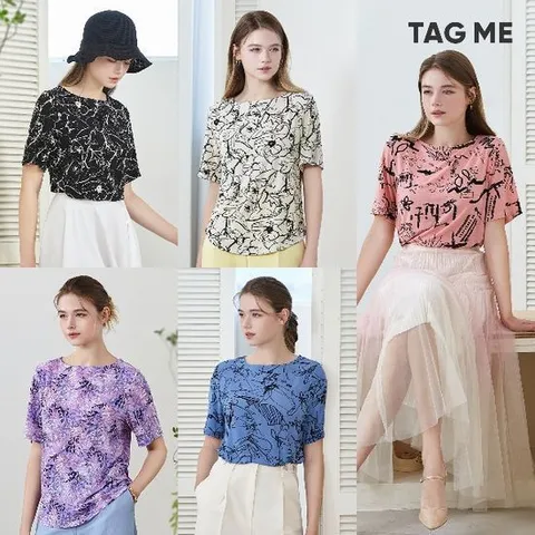 [태그미]아트 블라우스 5종