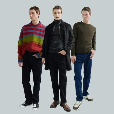 [벨리츠] 25FW 남성 기모 라이크라 데님 팬츠 3종