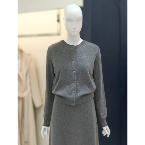 [나이스클랍][나이스클랍]라쿤 라운드 가디건(A244PWK963)GR_DG