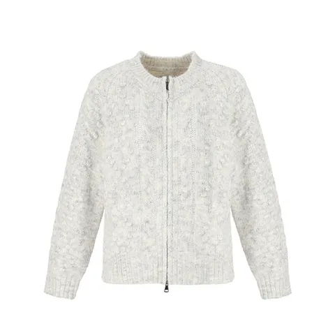 [ 롯데백화점 ]하이넥 집업 니트 가디건 SBAGD31