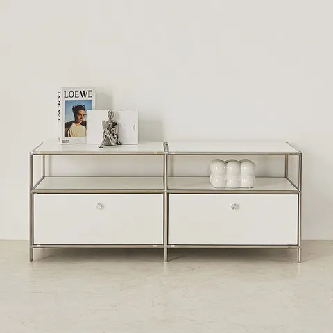 퍼스웰 (완제품)프리즈 1200 1단 모듈수납장 거실장TV장(FO_011)