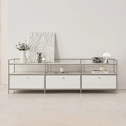 퍼스웰 (완제품)1800 1단 모듈수납장 거실장 TV장.가드형(FO_019)