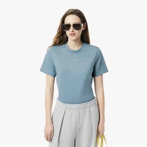 라코스테 공식 여성 엠보 로고 반팔 티셔츠 TF0355-55G HD9