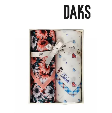 [ 롯데백화점 ][닥스(손수건)]2매 남녀 손수건 세트 DKA1404 13+DKS1404 73