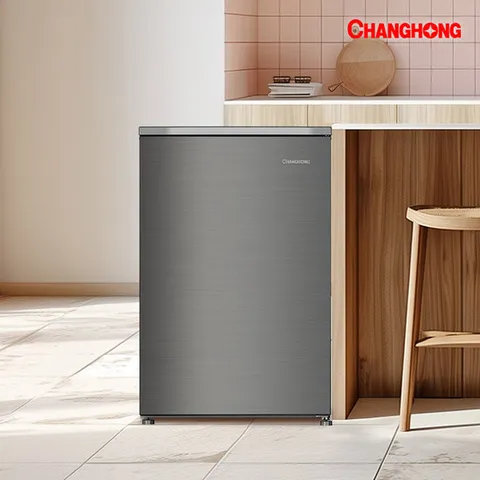 창홍 소형 냉동고 85L 가정용 주방용 실버 1도어 수납 3EA HF085MSL0