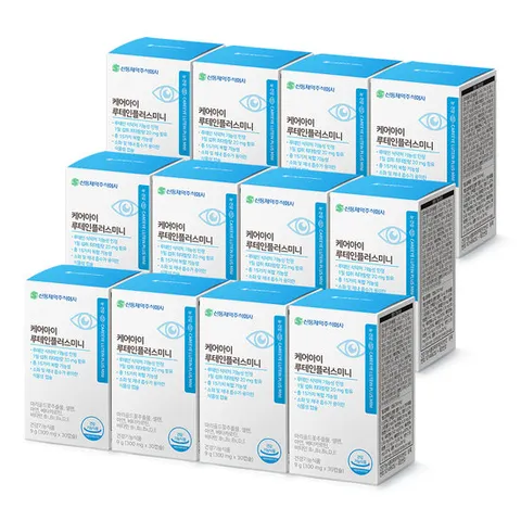 신풍제약 케어아이 루테인 플러스 미니 식물성캡슐 (300mg x 30캡슐) x 12박스