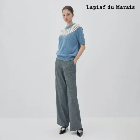 라삐아프 25FW 윈터 기모 헤링본 팬츠 1종 차콜